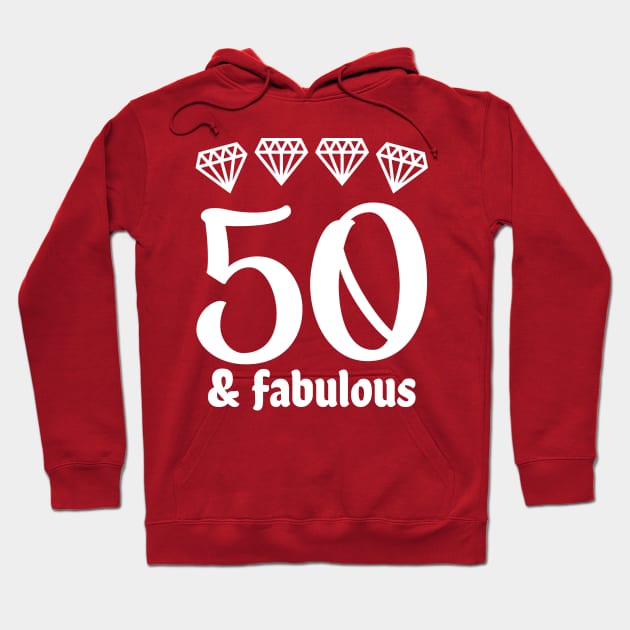 Fifty and Fabulous Hoodie by colorsplash